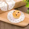 Base de Flor de Papel Renda Papel Absorvente de Óleo Papel para Fritura Doméstica Bolo Pão Papel Base de Flor Redonda Oval Papel Manteiga