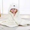 Bata de Baño con Capa de Dibujos Animados Transfronteriza para Bebé, Manta para Madre y Bebé, Manta Suave de Coral Fleece con Capucha para Bebé de Secado Rápido