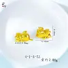 Accesorios Chapados en Oro de Latón Serie Animales de Dibujos Animados Castillo Corona DIY Colgantes de Joyería de Color Duradero Chapados en Oro de Latón