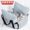 Alfombrilla para Coche de Mascota, Cojín para Asiento de Coche, Cama para Perro para el Asiento del Pasajero, Accesorio de Coche Desmontable y Lavable