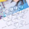 Lu Xun Joyería Accesorios Parche de Vidrio de Cristal Transparente Creativo DIY Forma Especial Blanco Crudo Material para Tarjeta de Color de Uñas Artísticas 3D