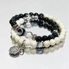 Novo Estilo Chinês Flor Fantasma da Montanha Pulseira Dupla Camada com Contas Feminina Estilo Nacional Retrô Alto Valor Nova Pulseira Personalidade Versátil Joia de Mão