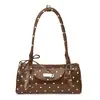 Bolso de Hombro a la Moda Estilo Coreano para Mujer, Bolso de Mano Boston, Nuevo Bolso Almohada de Lunares Primavera 2026, Bolso de Hombro de Moda