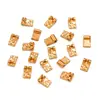 Dijes para Colgantes de Corazón, Flor, Animal, Estrella, Hoja, Pimienta, Hechos por Ti Mismo, Acero Inoxidable Chapado en Oro Real Ecológico, Joyería