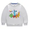 Primavera y Otoño 2026 Estilo Coreano de Dibujos Animados Ropa Nueva para Niños Sudadera de Cuello Redondo Camisetas de Algodón de Manga Larga para Niños y Niñas