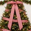 Decoraciones Navideñas Semanales Cinta de Lino a Cuadros Blanco y Negro Lazo DIY Cinta Decorativa Decoración Árbol de Navidad