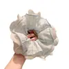 Goma para el pelo de encaje a cuadros fresca y dulce en tres colores, accesorio para el pelo versátil de alta gama para mujer