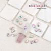 Mini diamante pequeño de gota 3x 5m Color Blanco rosa fondo puntiagudo transfronterizo Rojo de internet k9 vidrio joyería para uñas al por mayor