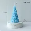 Vela Aromática de Natal em Formato de Laço Tridimensional, Design Criativo, Cera de Soja, Vela Aromática Sem Fumaça Transfronteiriça