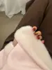 Suéter Interno Casual Feminino Gola Alta Tricotado de Veludo Espesso Peça Única Cor Lisa Manga Longa Forrado com Lã Outono e Inverno