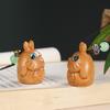 Colgante para Teléfono Móvil Totoro Madera de Sándalo Verde Tallado Artesanal Joyería Llavero Accesorios para Bolso