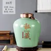 Jingdezhen Jarra de Vinho de Cerâmica Selada Doméstica 3/5/10/20/30/ 25kg Garrafa de Vinho Tanque para Fabricação de Vinho Adega Jarra de Vinho