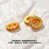 Prata de Lei Prata S925 Joias Banhadas a Ouro Artesanal Antigo 24K Incrustadas com Diamantes Espaçadores de Roda Inteiramente em Prata Pingentes Acessórios DIY