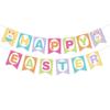 PASCUA FELIZ PASCUA huevo conejo espiral PVC conejo color papel cuerda bandera color huevo papel flor