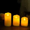 Velas Eletrônicas Imitação LED com Bordas Inclinadas e Luzes de Vela Onduladas para Casamento, Aniversário, Celebração de Loja, Adereços de Decoração para Cena de Festa