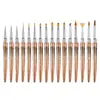 Set de Plumas para Manicura Japonesa Transfronterizo Portaplumas de Aleación 16 Plumas Pintadas Línea de Dibujo Brocha para Arte de Uñas con Flor de Fototerapia Herramienta