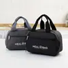 Bolsa térmica para oficinista llevar almuerzo bolsa para lonchera gruesa de papel de aluminio térmico bolsa bento para estudiante hebilla bolso de mano gran capacidad