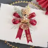 Ramillete de Boda Hecho a Mano para Novio y Novia Estilo Bosque Rojo Boutonnière para Invitado de Boda China Hermano y Cuñada 2025 Nuevo