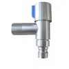 Grifo de Acero Inoxidable 304, Grifo de Lavadora de Apertura Rápida de 1/2 Pulgada, Caño Extendido, Grifo de Doble Uso con una Entrada y Dos Salidas