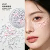 Accesorios de chapa para la cara maquillaje de ojos para novias maquillaje de escenario infantil parche decorativo facial de mariposa de perla y diamante brillante para conciertos