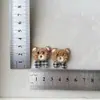 Parches súper lindos de cachorro de peluche y oso con etiquetas de letras, accesorios para calcetines, bolsas, ropa, muñecos de mascotas DIY