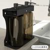 Dispensador de líquido manual de doble cabezal de acero inoxidable hotel de un solo cabezal aleación de aluminio jabón para colgar en la pared tres cabezales caja de líquido para baño dispensador de jabón