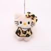 Llavero de Felpa Lazo Gatito Colgante de Bolso Lindo Colgante de Dibujos Animados Llavero Colgante de Muñeco Pequeño de Felpa