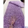 Tela de encaje de malla bordada con lentejuelas para vestido europeo y americano Tela de encaje con lentejuelas para novia