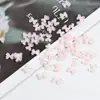 Mini Accesorios para Uñas con Forma de Moño Gelatina Tridimensional Pequeños Moños Flotantes Moños Transparentes de Hielo Pegatinas de Pedrería para Uñas Uñas Portables