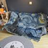 Manta Personalizada Estilo Americano para Acampar en Tienda, Manta para RV, Exterior, Picnic, Tejido de Hilo, Estilo Camping, Mantel, Tapete para Césped
