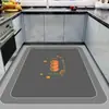 Tapetes de piso de cozinha de diatomita no atacado, antiderrapantes, resistentes a óleo, laváveis, absorventes de água, à prova d'água, tapete de cobertura total, tapetes de pé resistentes à sujeira