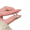 Brinco de Orelha com Borboleta e Franja Totalmente Cravejado de Diamantes Feminino 2026 Novo Leve Luxo High-End Único Lindo Brincos Joias de Orelha