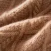 Nuevo gorro de cachemira para otoño e invierno, gorro tejido jacquard de rombos tridimensionales, gorro a prueba de frío y cálido, gorro casual versátil unisex