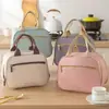 Bolsa de almuerzo aislante para estudiantes, bolsa de almuerzo impermeable y a prueba de aceite, bolsa de comida para trabajadores de oficina, bolsa de papel de aluminio engrosado