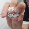 Anillo Irregular de Lava Geométrico para Mujer Estilo Coreano Personalidad Texturizado Anillo Abierto Estilo Ins Anillo para Dedo Índice Hip-Hop