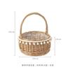Cesta de Presente para Cuidados Pós-Parto, Ovos, Frutas, Cesta de Flores, Cesta de Flores Tecida à Mão, Cesta de Vime, Cesta para Arranjo de Flores DIY