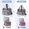 Venta caliente transfronteriza bolsa térmica de doble capa engrosada bolsa térmica grande para picnic bolsa de hielo de doble capa bolsa de almuerzo de doble capa bolsa de hielo impermeable