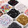 Pacote de Material para Miçangas Acrílicas Coloridas Estrela Lua Redonda DIY Pulseira Colar Acessórios de Joias