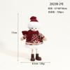 Transfronterizo Nuevo Colgante Ángelito de Navidad Tela Niña Anciano Muñeco de Nieve Muñeco Pequeño Decoración Árbol de Navidad