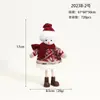 Producto Nuevo Más Vendido Transfronterizo Muñeca Ángel Colgante de Felpa Decoración de Árbol de Navidad Niña Pequeña