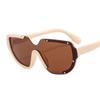 Gafas de sol de una pieza, distintivas y divertidas, de estilo hip hop, con decoración de estrellas y celebridades cibernéticas, gafas de sol modernas con personalidad callejera, gafas de moda 8721