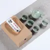 Juego de Té de Cerámica Dehua Ge Kiln Caja de Regalo Pequeña Juego de Té Kung Fu Cerámico Venta al por Mayor Personalizado Regalo para Evento de Inauguración Juego Pequeño