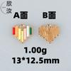 Serie Arco Iris Accesorios de Aleación para Goteo de Aceite DIY Cuerda de Mano de Color Colgante Único Arco Iris de Dibujos Animados Colgante de Arco Iris de Amor