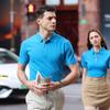 Polo de trabajo estampado, camiseta de manga corta publicitaria con logotipo impreso para hombre, camiseta con solapa, bordado para personal, venta al por mayor