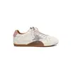 Zapatillas de entrenamiento alemanas personalizadas de colorblock retro para mujer, nuevo estilo versátil con cordones desgastados, zapatillas casuales que aumentan la altura