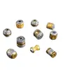 Contas de Barril de Liga Prata de Xizang Joias Bicolor Materiais para DIY Contas de Buda Pulseira Contas de Barril de Transferência Nuvem Mantra de Seis Caracteres Contas Espaçadoras