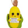 Muñeco de Punto de Dibujos Animados de Caca de Hilo de Papa Hecho a Mano con Tarjeta en Inglés, Puramente Hecho a Mano, Amazon Transfronterizo