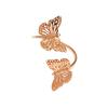 Popular Anel de Guardanapo Borboleta Aberta de Metal Amazon Botão de Guardanapo Prata Anel de Guardanapo Dourado Fabricante Atacado