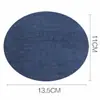 Parche Adhesivo de Tela de Mezclilla Cortado Rectangular Ovalado Parche Se Puede Cortar para Parchear Agujeros en Codos, Pantalones y Rodillas de Bolsas