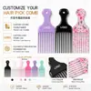 Amazon peine caliente de aceite negro transfronterizo para hombres peine de peluquería cabeza grande hacia atrás cabeza voladora en stock venta al por mayor